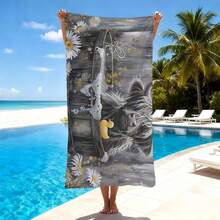 这款高地奶牛图案的速干沙滩巾，是夏季旅行度假的必备单品，采用超细纤维材质，适合沙滩露营，是度假必备的沙滩装备，吸水性强，触感柔软，是夏季旅行的完美之选，也是沙滩必备品、露营装备和度假必备品。时尚可爱的农场动物图案，是海滩、露营和夏季探险的理想之选。轻便速干的超细纤维毛巾，是夏季旅行的优质配件。 - 灰色 - 查看 7