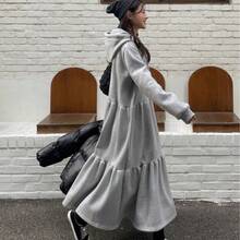 Women Maxi Dresses - Grey - View 4
