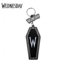 MGM 1PC Wednesday Officially Licensed Squishy Keychain 3D Figurine Bag Clip Anime Figure Keychain Cute Cartoon Collector Keyring Backpack Decor Birthday Christmas Gift - FB-cR2779 - View 4