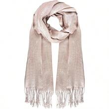 Women's Pashmina Shawls Wraps Scarf For Evening Dresses Bridal Bridesmaid Wedding Winter Large Warm Soft Silky Scarves - 香檳色 - 查看 2