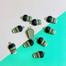 20pcs Creative Mini Coffee Cup Resin Pendant, Suitable For Handmade Jewelry Making, Earrings, Necklaces, Bracelets, Bag Charms, Couple Gifts, Resin Craft Supplies - 20 Mini Coffee Cups - View 6