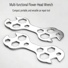 10件套多功能花形扳手，六角扳手，自行车维修工具，便携式迷你玩具维修工具 - A款 - 查看 5