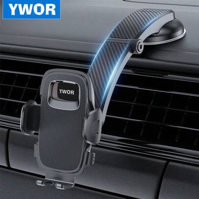  YWOR Pink Car Phone Holder, Universal Phone Mount For Car Dashboard,Super Suction Dash Cellphone Car Mount Stand