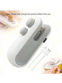 Máquina de sellado mini 2 en 1 con cortador y imán, sellador de alimentos recargable portátil de mano con calor al vacío para bolsas de plástico, aperitivos y almacenamiento de alimentos - Ver 10