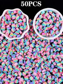 50/100Pcs Polymer Clay Beads, Ball Flower Animal Polymer Clay Beads For Jewelry Making, DIY Bracelet Necklace Earrings Jewelry Making Supplies Accessories - Acrylic Beads - View 16