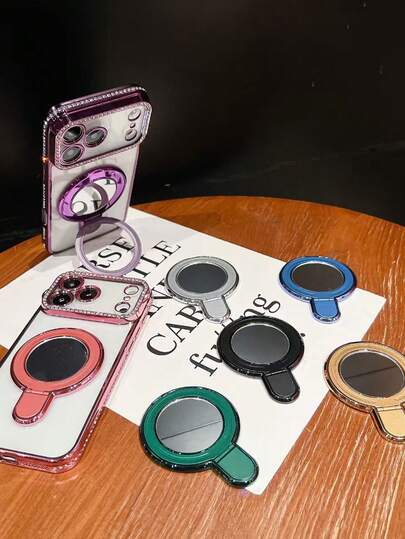 1pc Unisex Foldable Phone Grip Stand, Minimalist Design, Portable & Convenient For Phone Holder, Suitable For Outdoor, Travel, Home, Office, School, Birthday Gift, Daily Use