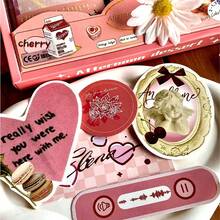 Food Themed Stationery Gift Set, Including Notebook, Memo Pad, Stickers, Suitable As Gift - 1 Set - View 6