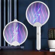 1个经典便携式可折叠悬挂/站立式电蚊拍，可充电高功率双用途蚊蝇拍 - A - 查看 13