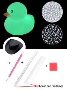DIY Diamond Tools, Hat, Duck, Car Phone Holder, Decorations, Multicolor Handicrafts, Glue Pens, Handmade Decorations - Sets - View 15