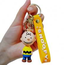 1pc Cross-Border Space Keychain Pendant, Doll Bag Charm, Car Keyring, Heart-Shaped Couples Keychain - Multicolor - View 11