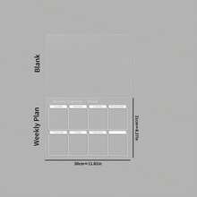 1pc Vertical Blank Whiteboard With White Lines For Weekly & Monthly Planning, Erasable Writing Board - Acrylic Sheet - View 8