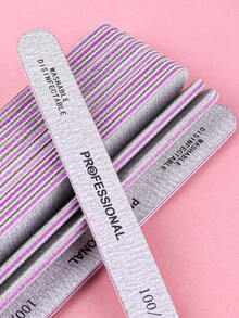 灰白相间指甲锉，直锉，美甲护理工具 - 淺灰色 - 查看 6