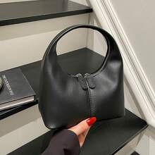 女士可爱手提包，复古高品质多功能托特包，独特饺子造型钱包 - 彩色 - 查看 8