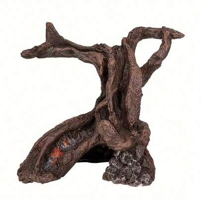 1 Piece Of Realistic Tree Root And Branch Shaped Aquarium Decoration - Lifelike Tree Root Design, The Perfect Fish Tank Ornament.
