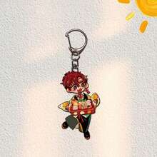 创意卡通人物亚克力钥匙扣，休闲动漫亚克力人物模型钥匙扣挂件，送给卡通模型爱好者的精美礼物 - 彩色 - 查看 3
