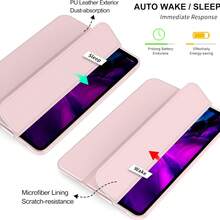 1pc Silicone Soft Case/Full Edge Protection/Honeycomb Texture Cooling/Protective Cover, Suitable For IPad (10th Gen)/ 11 1A16 (2025) - Pink - View 5