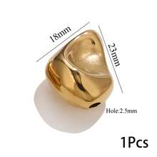 1/5颗不锈钢不规则散珠，用于珠宝制作DIY隔珠手链项链珠宝工艺用品配件 - 彩色 - 查看 39