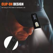 1个强力EDC LED手电筒钥匙扣可充电挂式便携式手电筒防水钥匙圈露营徒步口袋灯 - 多色 - 查看 12