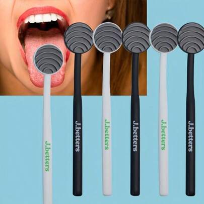 Silicone Tongue Scraper - Gentle Oral Care, Fresh Breath Tongue Cleaner, Odorless Personal Hygiene Tool