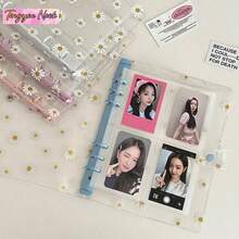 A5 6-Ring Daisy Loose Leaf Binder Cover, Replaceable Transparent 1-Slot, 2-Slot, 4-Slot Inserts, DIY Memo Notebook, Stationery Storage Box, Back To School Essential, Holiday & Birthday Gift - Multicolor - View 11