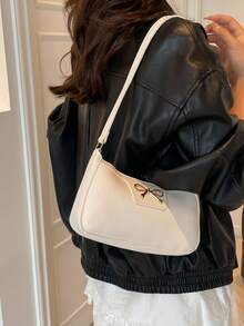 2026 Spring New Arrival Casual Niche Design Underarm Bag, Fashionable Women Handbag With One Shoulder Strap - White - View 4