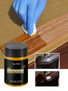 Beeswax Furniture Polishing Compound, Wooden Floor Polishing And Lighting Care Wax, Wooden Furniture Cleaning And Cleaning Wax. Beeswax-Based Wood Polishing Compound, Furniture Restoration Polish, Cleaner And Conditioner (New Or Old Version Randomly). Suitable For Various Wooden Furniture. The Beeswax Furniture Polish Contains Bentonite. - 固體 - 查看 3