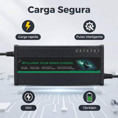 72 V 45 Ah Cargador para bicicleta eléctrica: Modelo 72 V 45 Ah