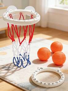 Aro de baloncesto para baño de niños - Aro de baloncesto mini para bañera, ventosa fuerte, juego de baloncesto de baño y juguete de baño divertido para niños pequeños, adecuado para niños de 4 a 8 años, aro de baloncesto con ventosa con 3 pelotas perforadas, gran regalo para Halloween, Pascua, Navidad y cumpleaños - Multicolor - Ver 12