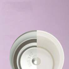 1个冰霸杯，大容量不锈钢恒温水瓶，便携式，26个字母A-Z图案，带吸管手柄 - 白色 - 查看 8