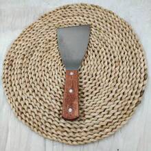 1 件装扁平不锈钢铲，带木柄，多用途厨房烹饪工具，适用于煎锅、薄饼、蛋糕等。 - 銀色 - 查看 5