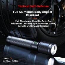PHILIPS SFL2141 High-power flashlight with zoom, super bright beam, long range, rechargeable, portable, and long battery life - 黑色 - 查看 2