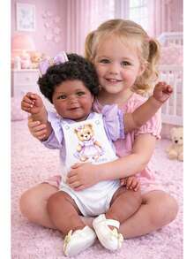Realistic Reborn Baby Doll Sophia Black 50cm Mundo Kids - Baby Pink - View 5