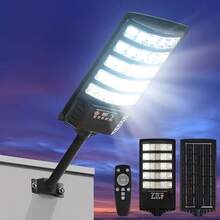 2 Packs Of Outdoor Solar Street Lights, IP65 Solar Street Lights, LED Solar Parking Lights, Solar Street Lights From Dusk To Dawn, Suitable For Courtyards, Patios, And Garden Floodlights - 2件 - 查看 6