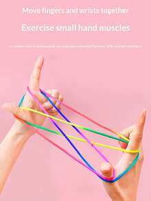 63英寸跳绳，带猫咪摇篮玩偶，互动手指游戏玩具，亲子游戏 - 彩色 - 查看 7