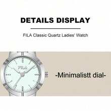 Đồng hồ nữ FILA Classic Diamond Quartz, dây thép tối giản, chống nước 30M, kiểu dáng sang trọng. - Một cỡ - Xem 5
