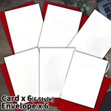 12pcs Cute Wild Animal Greeting Card Set (With Envelopes) | Cartoon Animal Cards, Various Funny Wild Animal Patterns, Suitable For Birthday, Thank You, Congratulations, Halloween, Thanksgiving, Back To School And Other Occasions - 12pcs(Envelope X 6 + Card X 6) - View 4