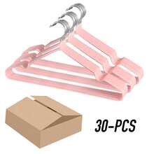 BKFUN 100/60/40/30/20/10/1pc Non-Slip Metal Hangers With Bump-Free Design, No Marks Or Shoulder Bumps, Durable For Daily Use | Protects Clothes From Slipping | Modern Closet Accessories - View 11