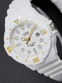 Casio Unisex Quartz Watch With Rubber Strap, Suitable For Daily Wear, Macaron LRW-200H-7E2 - White - View 10