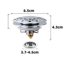 Brass Bathtub Drain, Pressure Activated Bathtub Stopper, Anti-Odor Anti-Clogging Bathtub Drain - A - View 5