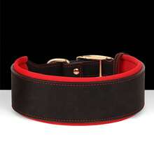 可调节PU皮革加厚狗项圈,适合中大型犬,例如灵缇犬 - 彩色 - 查看 21