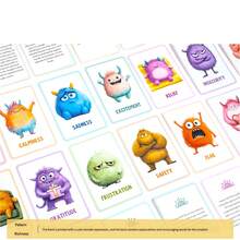 32PCS Cute Monster Emotion Cards, Animal Emotion Learning Mindfulness Cards, Family Gathering Interactive Board Games And Card Games - Multicolor - View 8