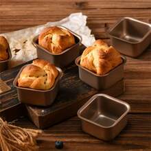 Mini Square Cake And Bread Mold - Non-Stick Stainless Steel, Suitable For Making Perfect Toast And Pound Cake - Essential Kitchen Tool - View 4