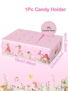 1个花仙子图案棒棒糖展示架，花仙子派对蛋糕棒棒糖展示架，15孔可重复使用糖果收纳盒，糖果吧，生日派对礼品包装用品，婚礼礼品包装装饰盒，婴儿派对纸质棒棒糖架，花仙子派对回礼盒，花仙子生日派对装饰，生日派对用品，生日礼物，派对礼品 - 小花仙 - 查看 5