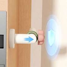 Tope de puerta de silicona con diseño de dibujos animados, almohadilla anti-colisión para perillas de puertas, protector de pared de unicolor, funda protectora de silicona suave para perillas de puertas, almohadilla protectora anti-colisión para proteger paredes - Evita ruido, abolladuras y arañazos en el hogar, oficina, dormitorio, baño. Tope de puerta, anillo anti-colisión para perilla de puerta, dispositivo anti-colisión de puerta, almohadilla anti-colisión de puerta - Multicolor - Ver 3