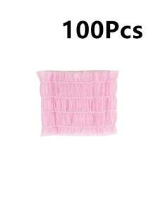 100个一次性发圈，无纺布材质，美容美发SPA专用发圈 - 彩色 - 查看 15