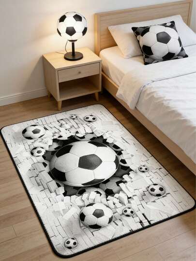 1pc Heart & Letter Welcome Doormat, Warm Red Base With Pink & White Heart Pattern, Soft And Comfortable Foot Feel, Suitable For Entryway, Kitchen, Outdoor, Home Decor