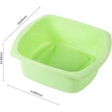 Rectangular Washing Up Bowl, Metallic, Large, 9.5 Litre - Trứng vịt - Xem 6