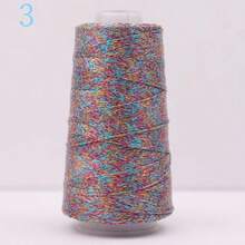 50g Gold & Silver Metallic Hollow Yarn, Handmade Knitting Yarn For DIY - Multicolor - View 10