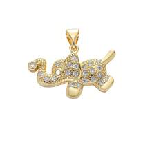 1件装奢华铜质大象吊坠，可DIY手链、项链、耳环、包包挂饰 - 彩色 - 查看 26