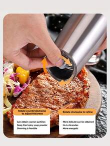 1/2 套装重力感应电动盐和胡椒研磨器套装，带 LED 灯（不含电池），单手操作，粗细可调，黑色厨房工具，圣诞节/万圣节/父亲节/母亲节礼物（需要 6 节 AAA 电池） - 彩色 - 查看 6